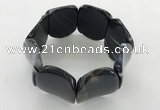 CGB3505 7.5 inches 30*40mm oval agate bracelets wholesale