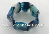 CGB3506 7.5 inches 30*40mm oval agate bracelets wholesale