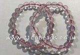 CGB4000 7.5 inches 8mm round rose quartz beaded bracelets