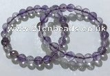 CGB4015 7.5 inches 8mm faceted round ametrine beaded bracelets