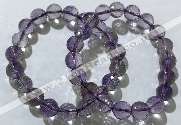 CGB4016 7.5 inches 9mm faceted round ametrine beaded bracelets