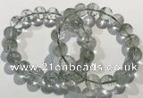 CGB4044 7.5 inches 11mm round green phantom quartz beaded bracelets