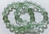 CGB4052 7.5 inches 12mm round green fluorite beaded bracelets