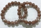 CGB4061 7.5 inches 10mm round sunstone beaded bracelets