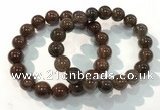 CGB4097 7.5 inches 12mm round rutilated quartz beaded bracelets