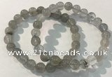 CGB4102 7.5 inches 8mm round rutilated quartz beaded bracelets