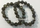 CGB4113 7.5 inches 10mm round labradorite beaded bracelets