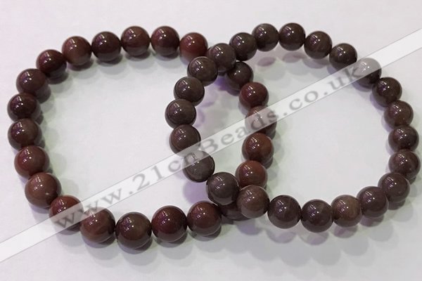 CGB4528 7.5 inches 7.5mm - 8mm round moonstone beaded bracelets