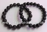 CGB4577 7.5 inches 10mm round black sunstone beaded bracelets