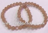 CGB4586 7.5 inches 7mm round sunstone beaded bracelets