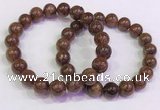 CGB4602 10mm - 11mm round golden rutilated quartz beaded bracelets