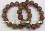 CGB4604 13mm - 14mm round golden rutilated quartz beaded bracelets