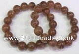 CGB4610 12mm - 13mm round golden rutilated quartz beaded bracelets