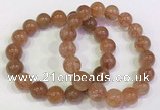 CGB4615 12mm - 13mm round golden rutilated quartz beaded bracelets