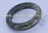 CGB471 Inner diameter 58mm fashion green silver line jasper bangle