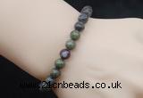 CGB5049 6mm, 8mm round dragon blood jasper beads stretchy bracelets