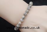 CGB5051 6mm, 8mm round feldspar beads stretchy bracelets