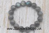 CGB5316 10mm, 12mm round labradorite beads stretchy bracelets