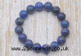 CGB5323 10mm, 12mm round lapis lazuli beads stretchy bracelets