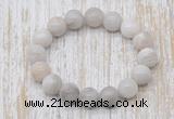 CGB5347 10mm, 12mm round white crazy lace agate beads stretchy bracelets