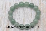 CGB5361 10mm, 12mm round green aventurine beads stretchy bracelets