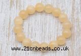 CGB5363 10mm, 12mm round honey jade beads stretchy bracelets