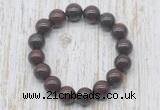 CGB5379 10mm, 12mm round brecciated jasper beads stretchy bracelets