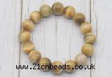 CGB5672 10mm, 12mm golden tiger eye beads with zircon ball charm bracelets
