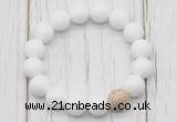 CGB5683 10mm, 12mm candy jade beads with zircon ball charm bracelets