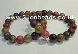 CGB651 7.5 inches 10.5mm - 11mm round natural ruby sapphire bracelet