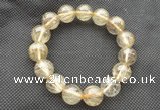 CGB655 7.5 inches 12mm round AA golden rutilated quartz bracelets