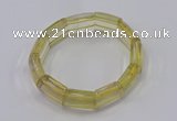 CGB670 7.5 inches 15*18mm lemon quartz bracelet wholesale