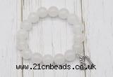 CGB6834 10mm, 12mm candy jade beaded bracelet with alloy pendant
