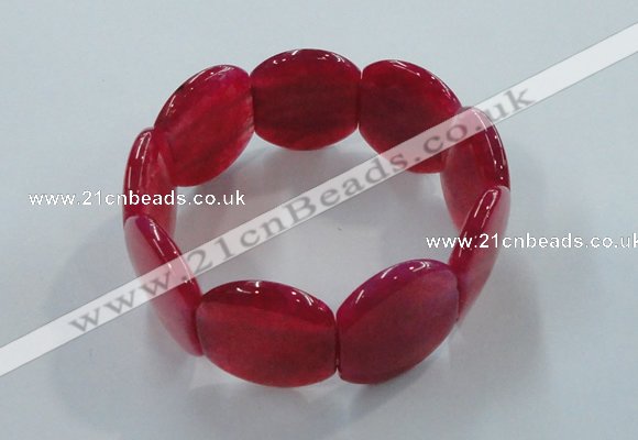 CGB700 8 inches 25*30mm agate gemstone bracelet wholesale