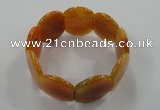 CGB701 8 inches 25*30mm agate gemstone bracelet wholesale