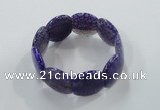 CGB702 8 inches 25*30mm agate gemstone bracelet wholesale