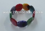 CGB705 8 inches 25*30mm agate gemstone bracelet wholesale