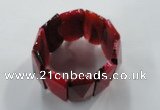 CGB708 8 inches 21*55mm agate gemstone bracelet wholesale