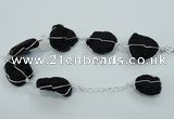CGB715 8 inches 15*20mm - 20*25mm nuggets lava gemstone bracelets