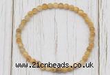 CGB7200 4mm tiny golden tiger eye beaded meditation yoga bracelets