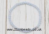 CGB7234 4mm tiny blue lace agate beaded meditation yoga bracelets