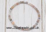 CGB7235 4mm tiny Botswana agate beaded meditation yoga bracelets