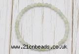 CGB7240 4mm tiny New jade beaded meditation yoga bracelets