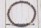 CGB7267 4mm tiny brecciated jasper beaded meditation yoga bracelets