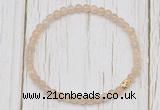 CGB7302 4mm tiny moonstone beaded meditation yoga bracelets