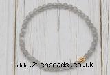 CGB7305 4mm tiny labradorite beaded meditation yoga bracelets