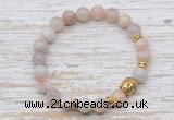 CGB7461 8mm colorful agate bracelet with buddha for men or women