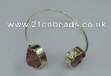 CGB777 13*18mm - 15*20mm freeform druzy agate gemstone bangles