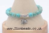 CGB7775 8mm sea sediment jasper bead with luckly charm bracelets