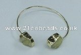 CGB778 13*18mm - 15*20mm freeform druzy agate gemstone bangles